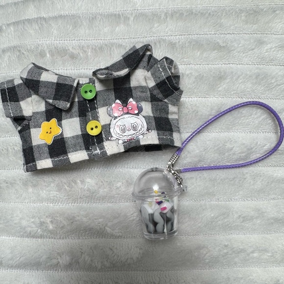 Labubu Plaid top and accessory - Picture 2 of 2